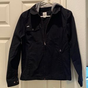 Boys Volcom Zipper Jacket w/ hood, Size Lrg